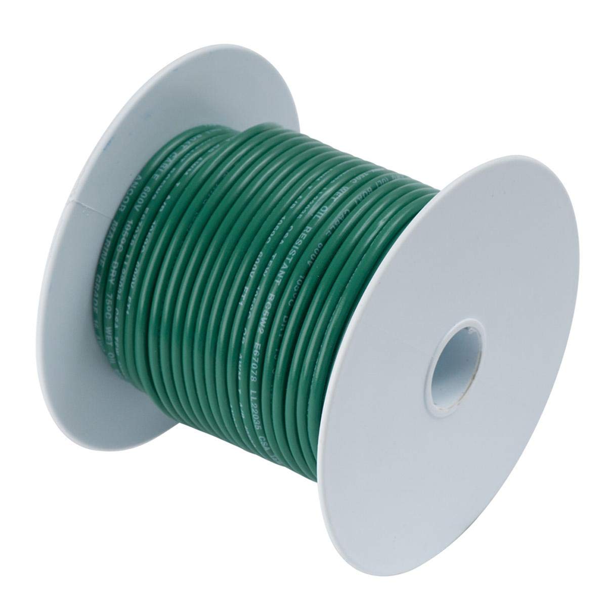 Marine Grade Ancor 112305 Electrical Tinned Copper Battery Cable (6-Gauge, Green, 50-Feet)