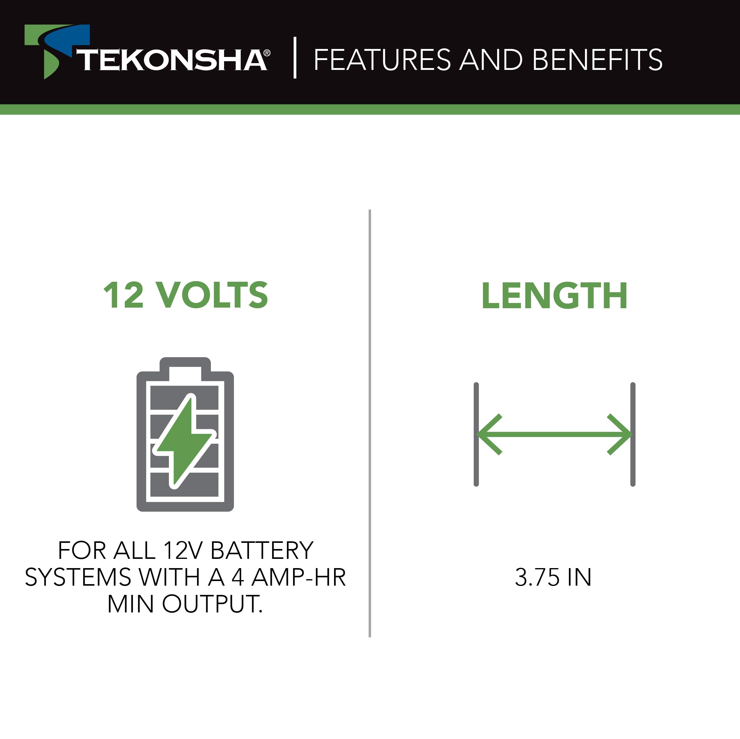 Breakaway DC Charger Tekonsha 2024-07 to Heavy Duty Quick/Maintenance (Multi Stage) Charger - 12 Volt