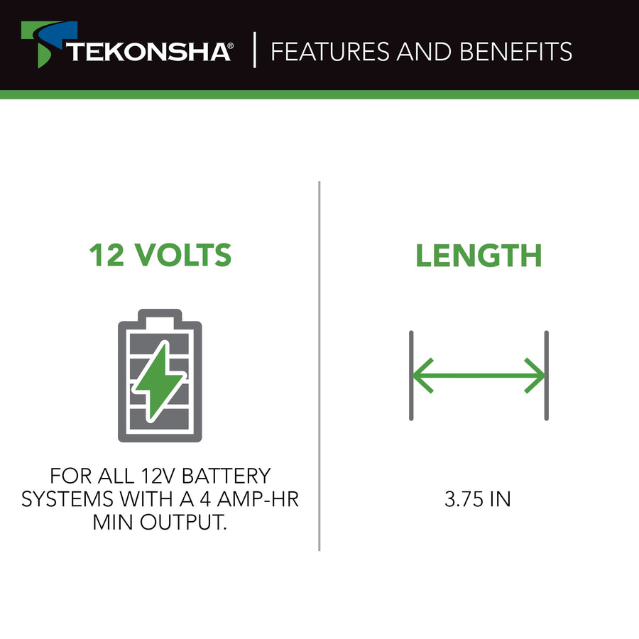 Breakaway DC Charger Tekonsha 2024-07 to Heavy Duty Quick/Maintenance (Multi Stage) Charger - 12 Volt