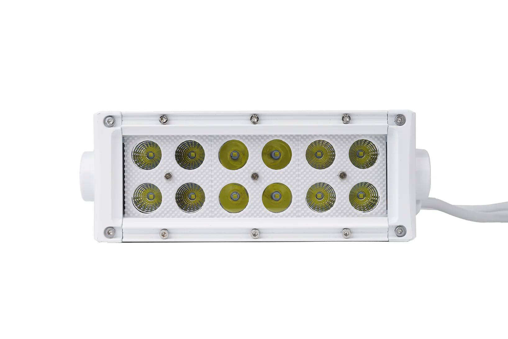 Race Sport Lighting 6.5inch MS36WWDS Marine Grade Dual Row Straight Light Bar with 36-Watt 12 x 3W High Intensity CREE LEDs