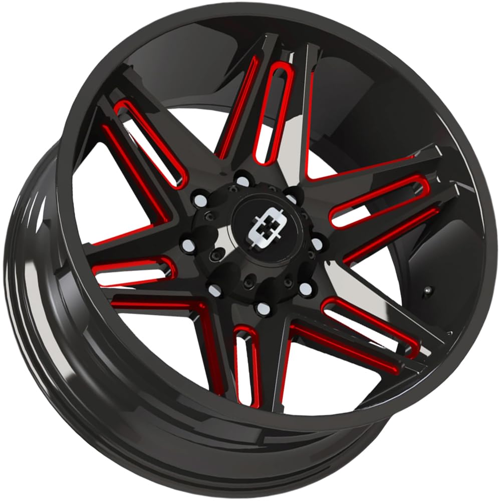 Offroad Vision 1-20x10 363-20081GBMR-25 8x6.5-25 Red Rim!