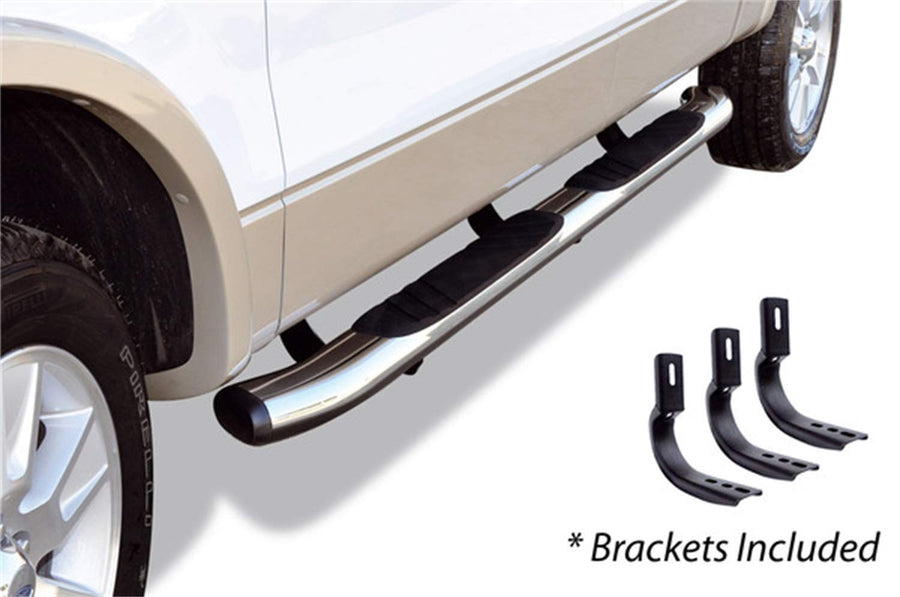 5 in. OE Xtreme Composite SideSteps Kit Go Rhino 685409980CC Chrome Side Bars Length 80 in. Mounting Bracket Included No Drilling Required 5 in. OE Xtreme Composite SideSteps Kit