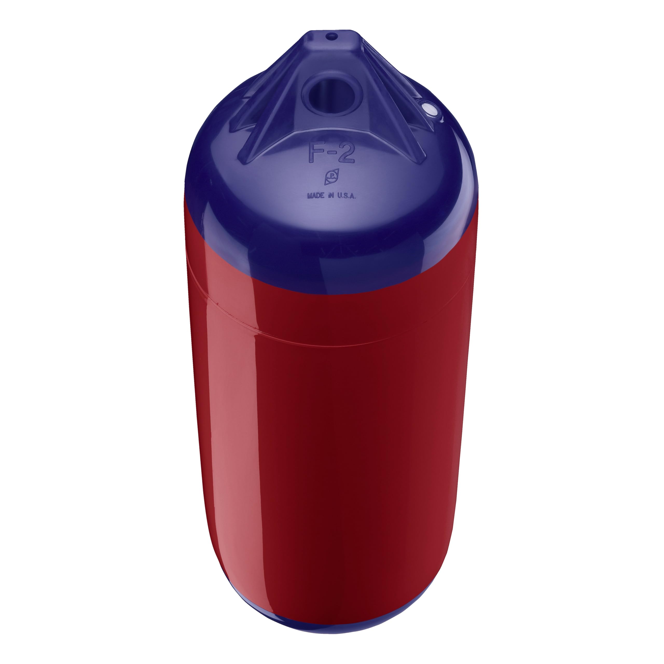 Polyform F-2 Standard Boat Fender F-Series - Burgundy Blue Ropehold