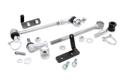 Rough Country Sway Bar Disconnects Front for 84-01 Jeep XJ/ZJ/MJ | 3.5-6" - 1128