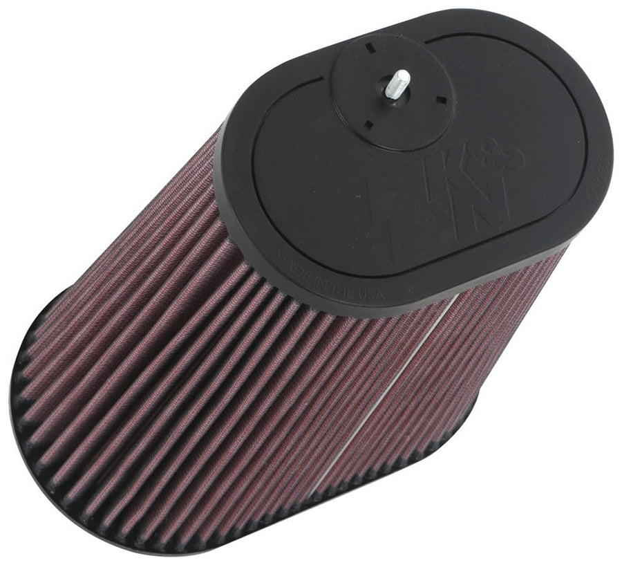 K&N Original High-Flow Lifetime Universal Clamp-On Air Filter: Performance, Premium, Washable: Flange Diameter: 3.125 In, Filter Height: 9 In, Flange Length: 0.625 In, Shape: Tapered Oval, RU-1012