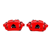 Power Stop Pair of High-Temp Red Powder Coated Front Calipers For Mini Cooper 2007-2015 [Model Specific]