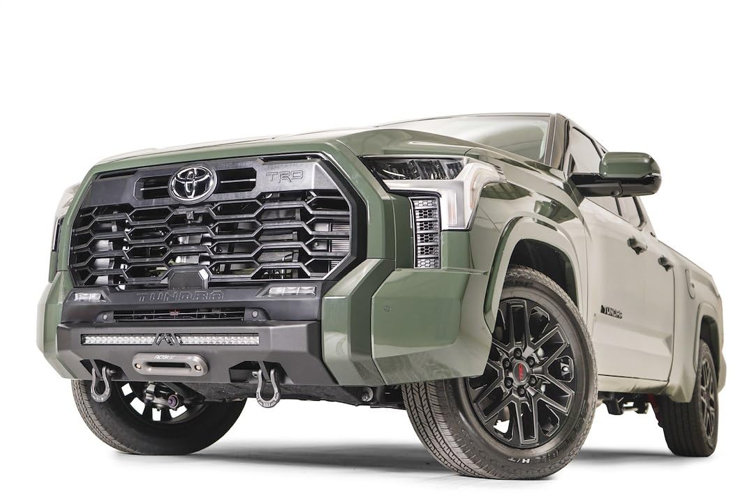 Fab Fours Winch Mount TT22-N5451-1 fits 22-23 Toyota Tundra - 2 Stage Black Powder Coated - w/No Guard