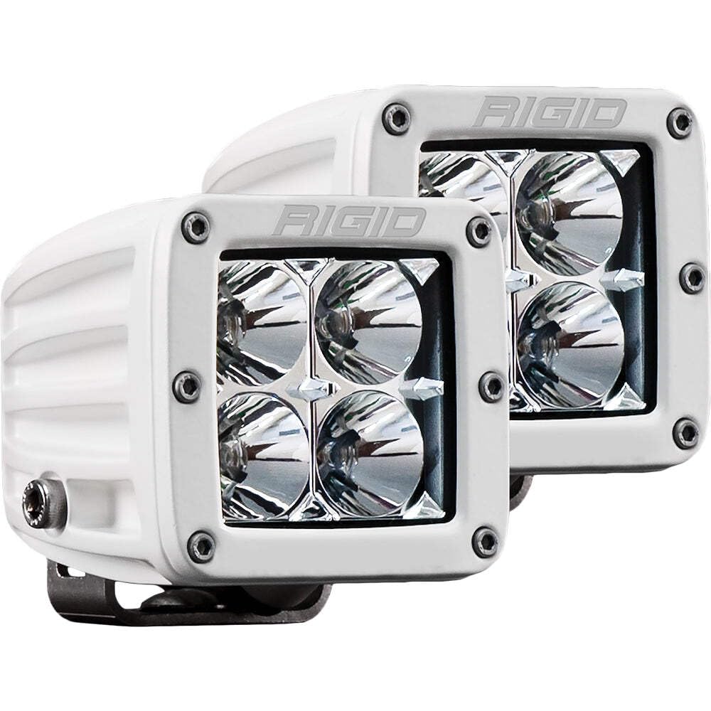 D-Series Pro Hybrid Flood Surface Mount, Set of 2 - Rigid Industries White