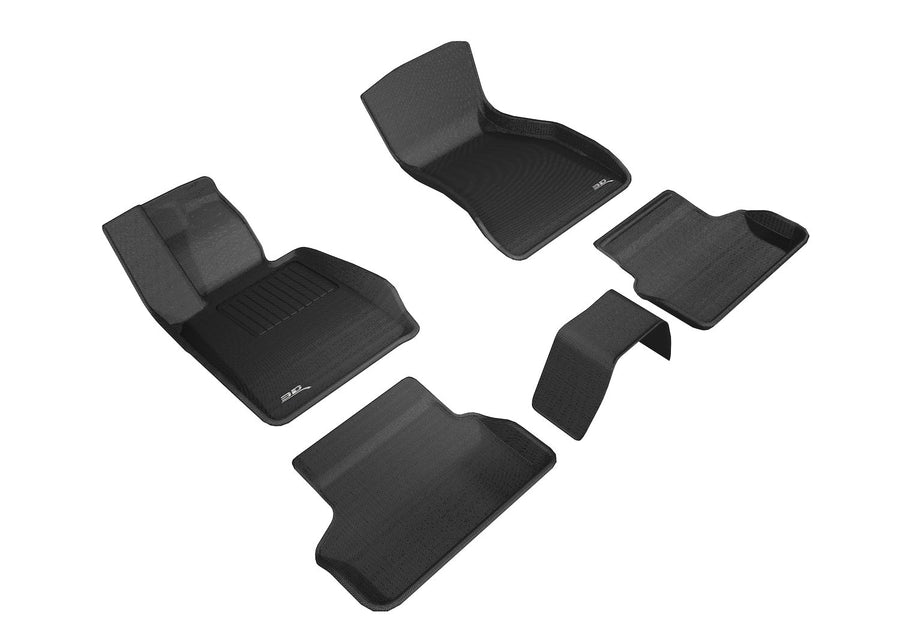 3D MAXpider Kagu Custom Fit Floor Mat (Black) Compatible with BMW 5 Series (G30/G31) RWD 2017-2023 - R1 R2