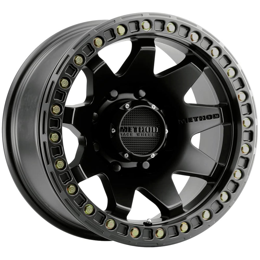 Black Method Race Wheels 108 Wheel with Matte (17 x 9. inches /8 x 6 mm, -44 mm Offset)