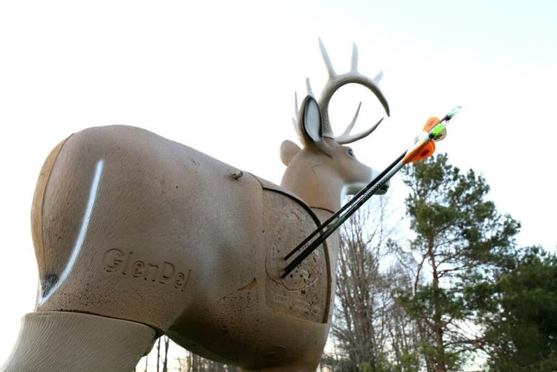 Crossbow GLENDEL Buck 3D Archery Deer Target with Replaceable Core, Life Size 200 Pounds, Brown
