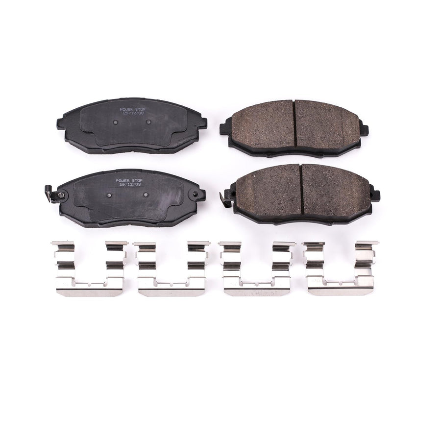 Z17 Power Stop 17-1031 Front Ceramic Brake Pads with Hardware For Chevrolet Epica 2004-2006, Suzuki Verona 2004-2006 [Model Specific]