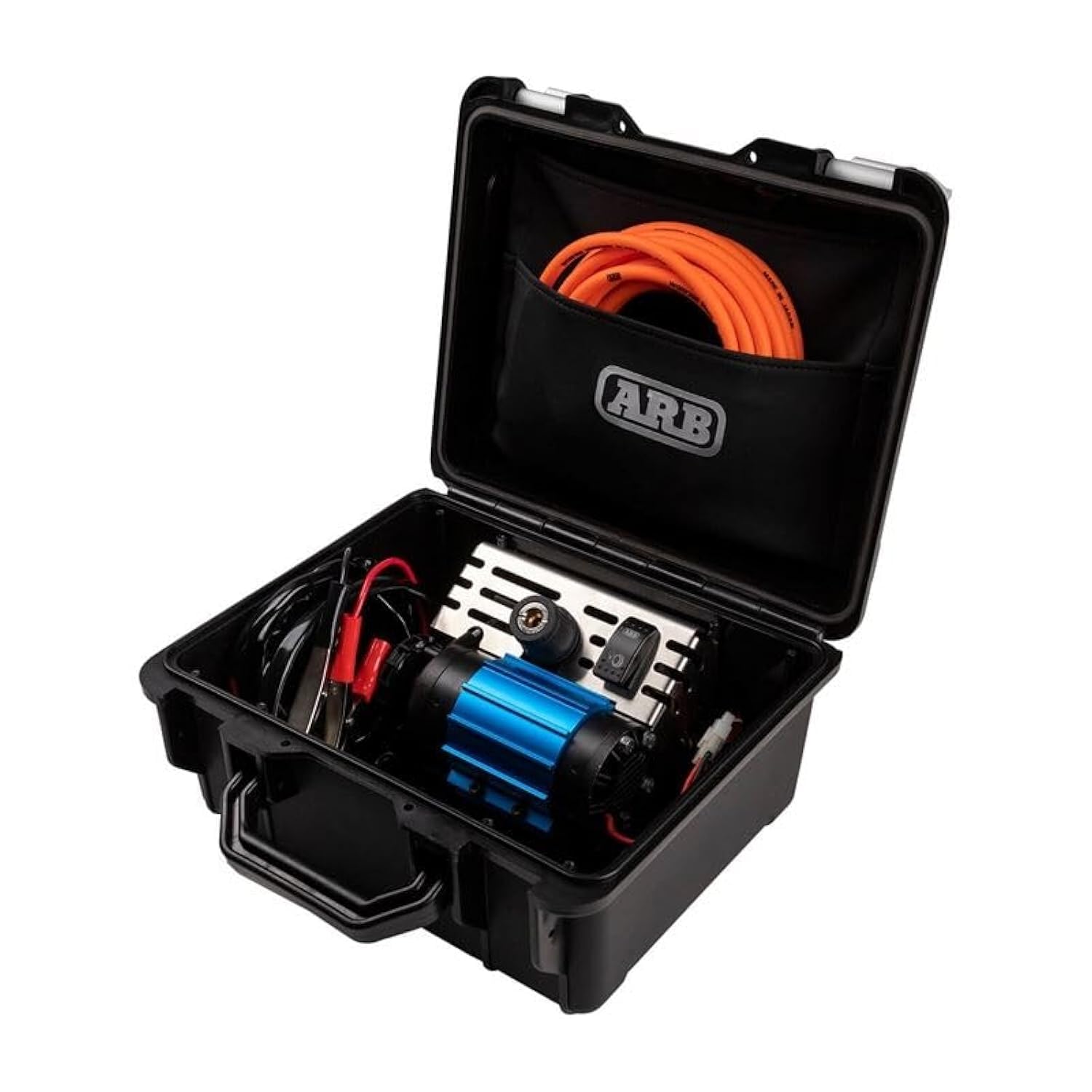 ARB HIGH OUTPUT and PERFORMANCE 12V2 PORTABLE AIR COMPRESSOR in a HEAVY DUTY BOX with upgraded features