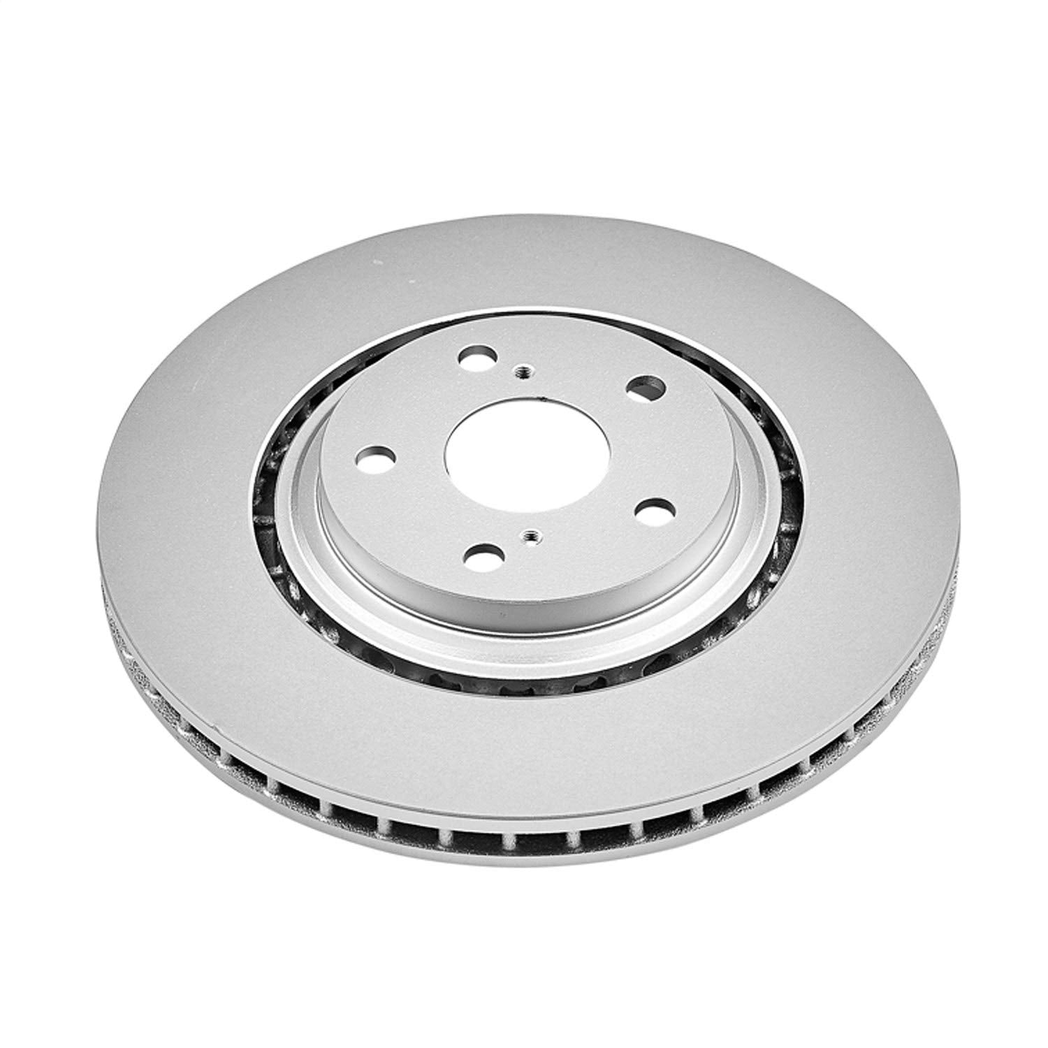 Power Stop Front JBR1310EVC Brake Rotor Coated Geomet For NX200t NX300 NX300h RX350 RX450h Highlander Sienna [Application Specific]