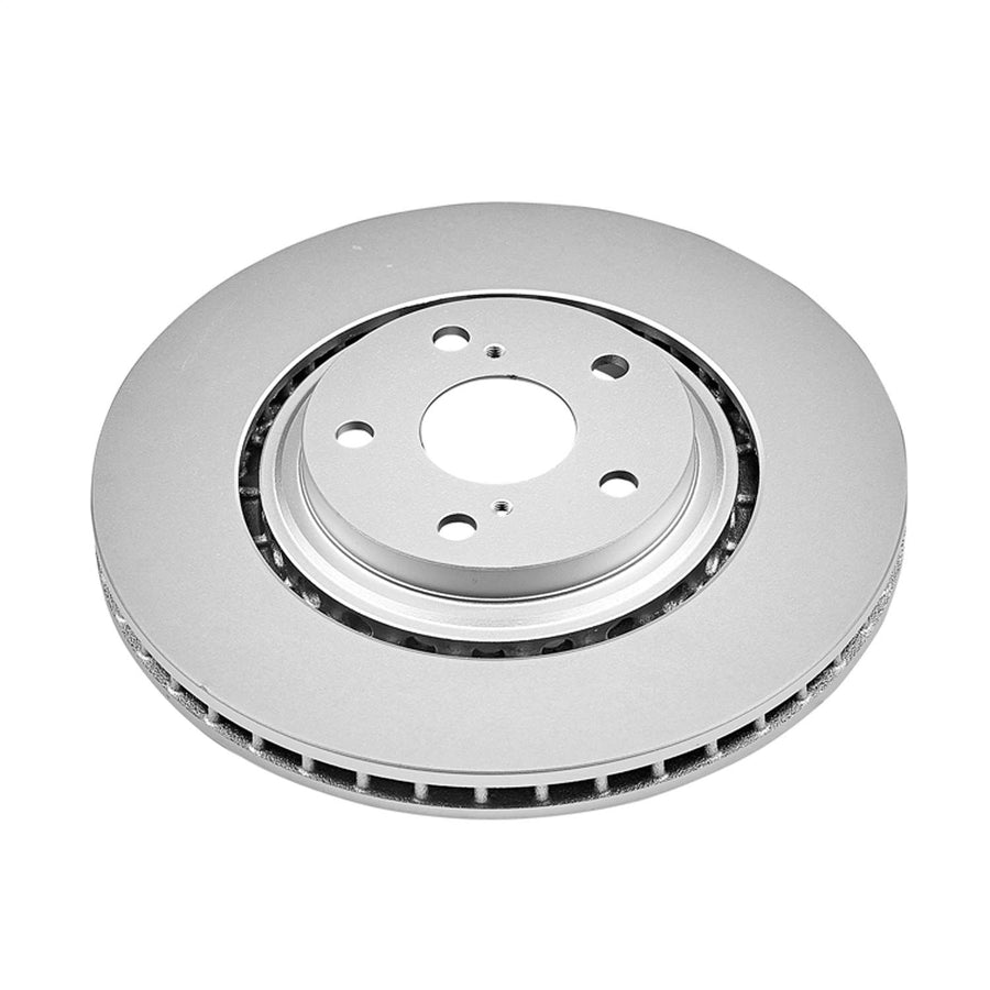 Power Stop Front JBR1310EVC Brake Rotor Coated Geomet For NX200t NX300 NX300h RX350 RX450h Highlander Sienna [Application Specific]