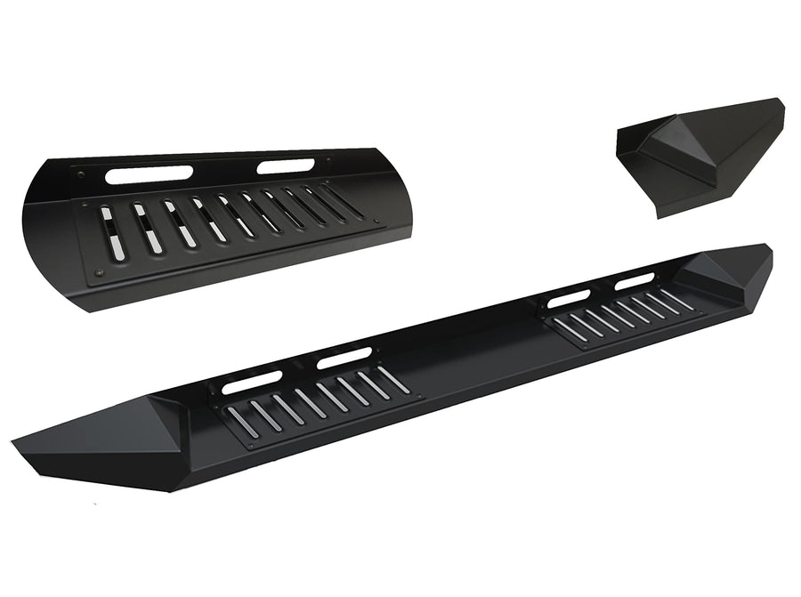 Armour Black Horse Running Board Compatible with 2015-2024 Chevrolet Colorado/GMC Canyon Crew Cab-AR-GMG379