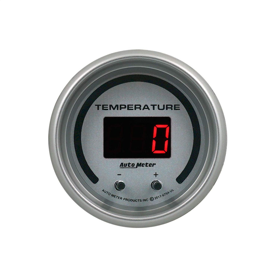 Fluid Temperature Auto Meter 6754-UL Gauge, 2 1/16", Selectable, 2 Chan, Ultra-Lite Elite Digital