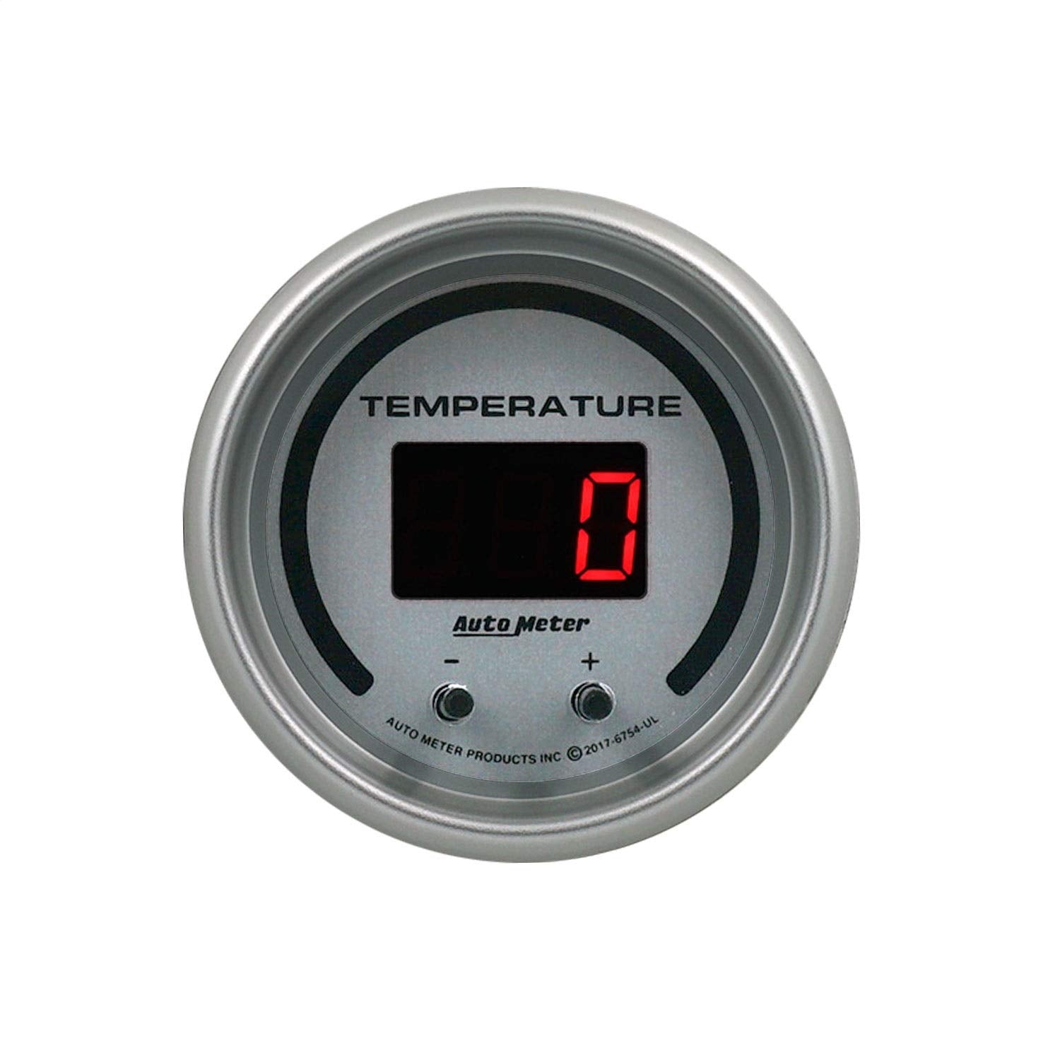 Fluid Temperature Auto Meter 6754-UL Gauge, 2 1/16", Selectable, 2 Chan, Ultra-Lite Elite Digital