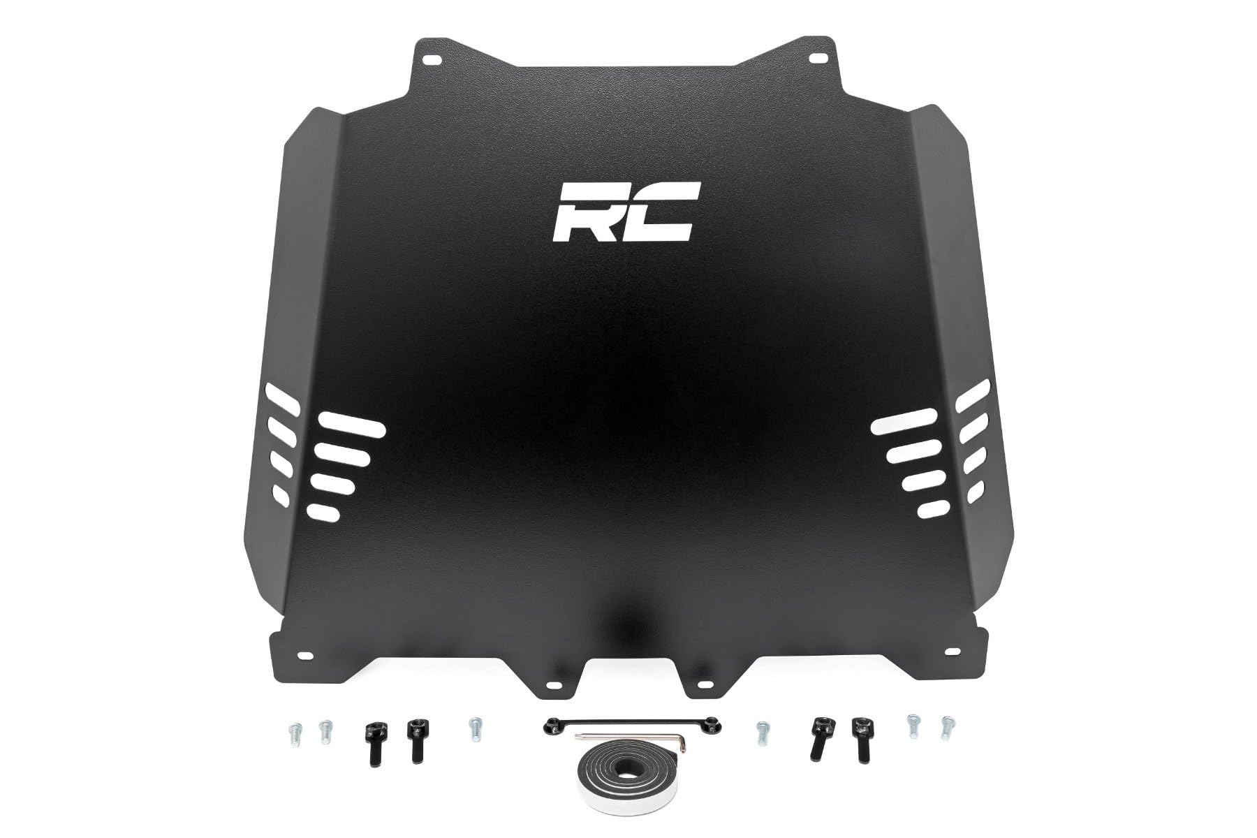 Catalytic Converter Shield Rough Country for Toyota Tundra 2WD/4WD (2022-2025) - Anti Theft Skid Plate, 14-Gauge Steel, Bolt-On Protection & Powder-Coated Finish