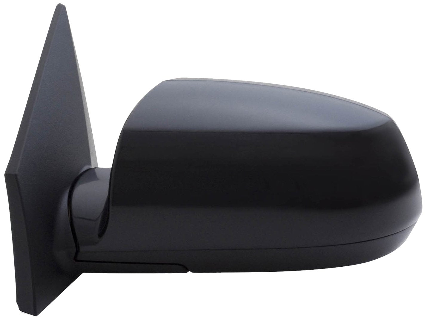 Fit System Mirror Driver Side for Kia Rio 5 Wagon/Rio Sedan, Black, PTM Cover, Chrome Lens, Foldaway, Heated Power