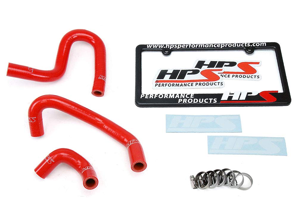 Red HPS Silicone Heater Hose Kit 57-1797-RED Coolant