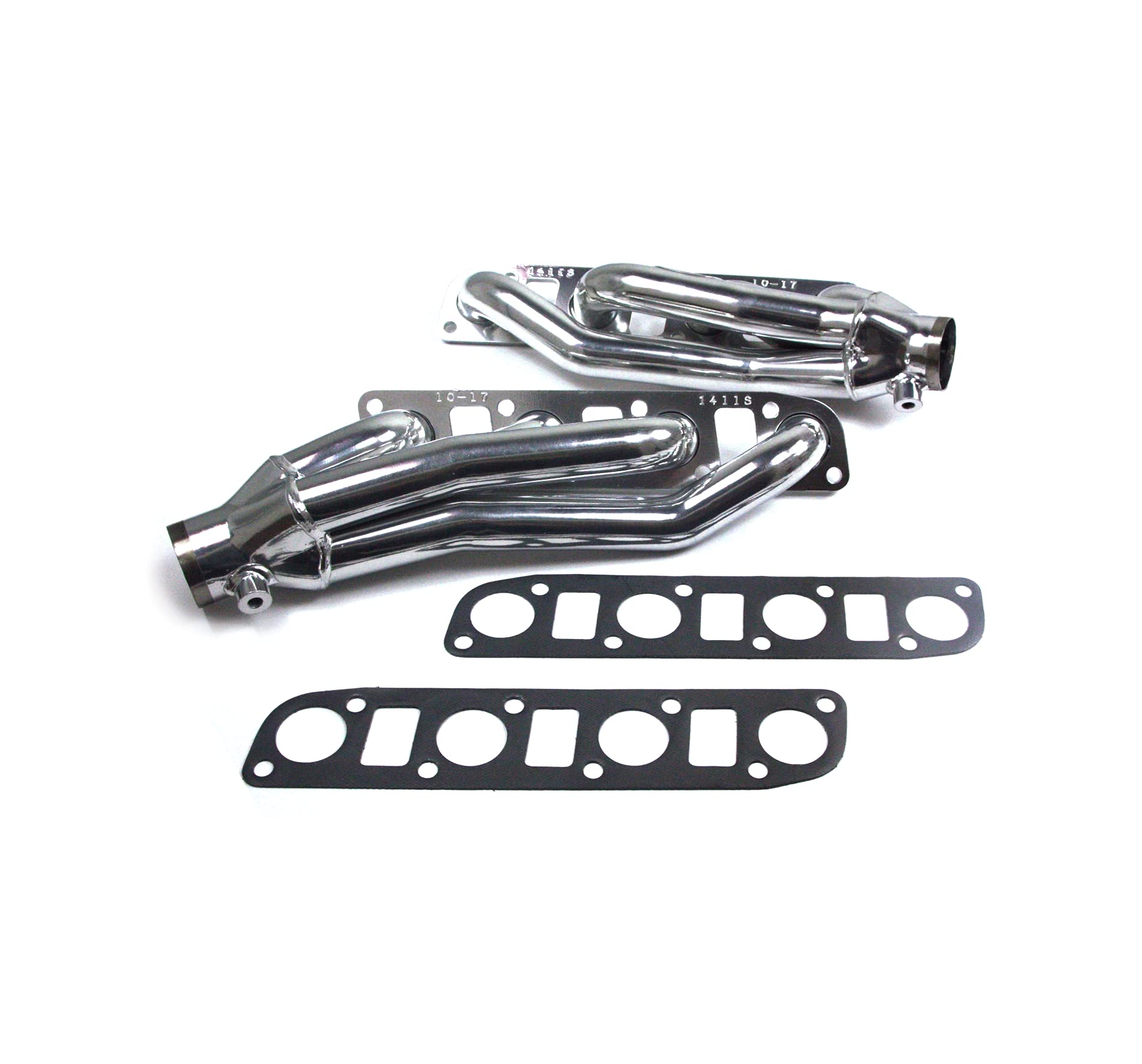 JBA Header 1411SJS (1 3/4" Shorty Stainless Steel 2016-17 Nissan Titan, Armada and Infinity QX80 5.6L Silver Ceramic), 1 Pack
