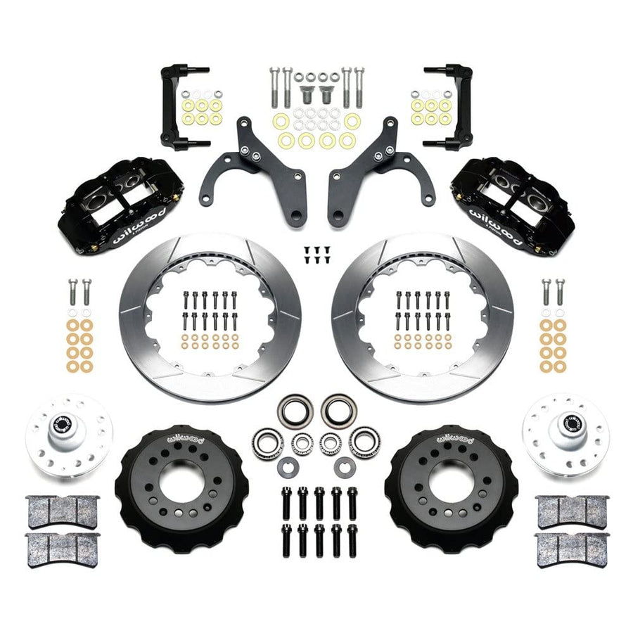 12.88" FNSL6R Hub Front Kit, Drill, Red
