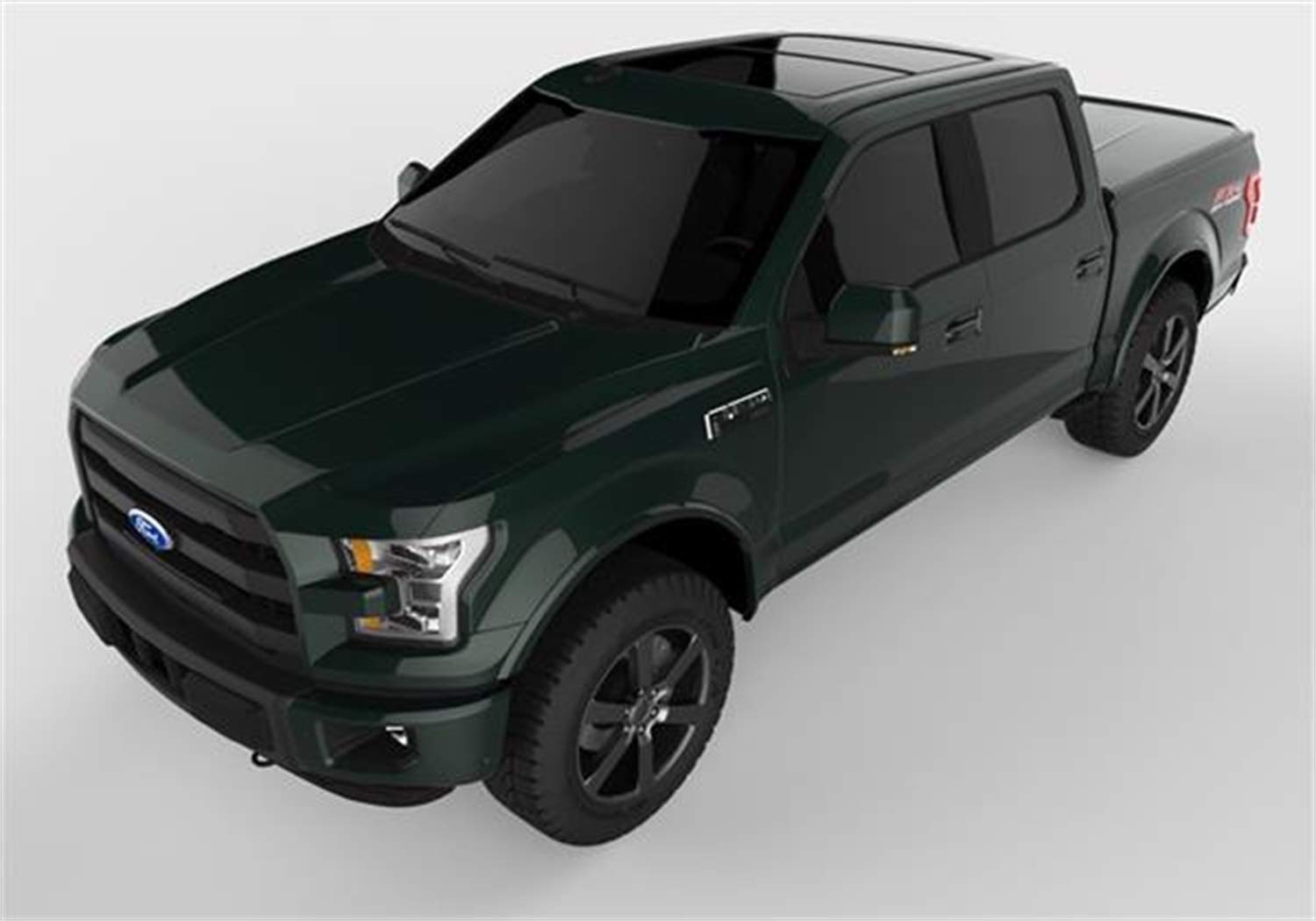 UnderCover RealTruck Lux One-Piece Truck Bed Tonneau Cover | UC2156L-W6 | Fits 2015 - 2018 Ford F-150 (W6 - Green Gem) 5' 7" Bed (67.1")