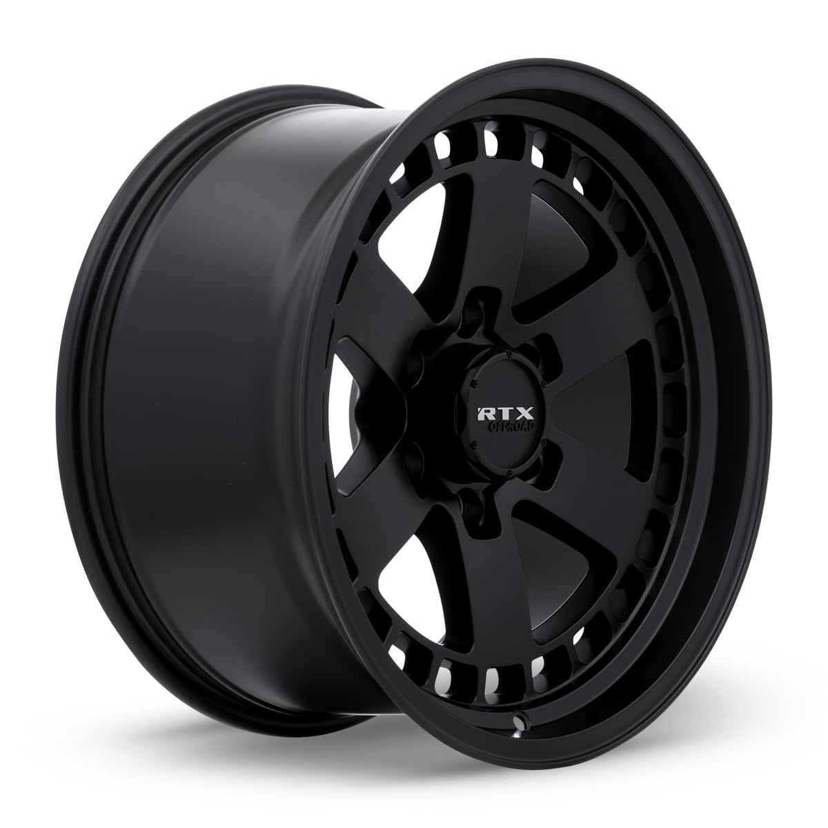 RTX Custom OZARK Wheel - 17x9, 0 Offset, 6x114.3 Bolt Pattern, 66.1mm Hub - Satin Black Rim