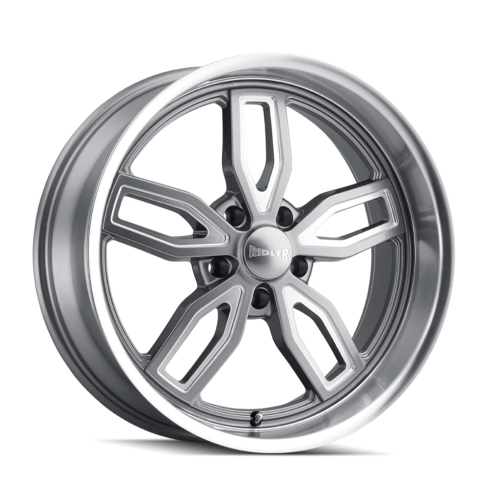 Grey Ridler W/Milled Spokes & Diamond Lip 18X8 5-127 0Mm 78.3Mm Wheel (8 x 20. inches /5 x 18 inches, 0 inches Offset)