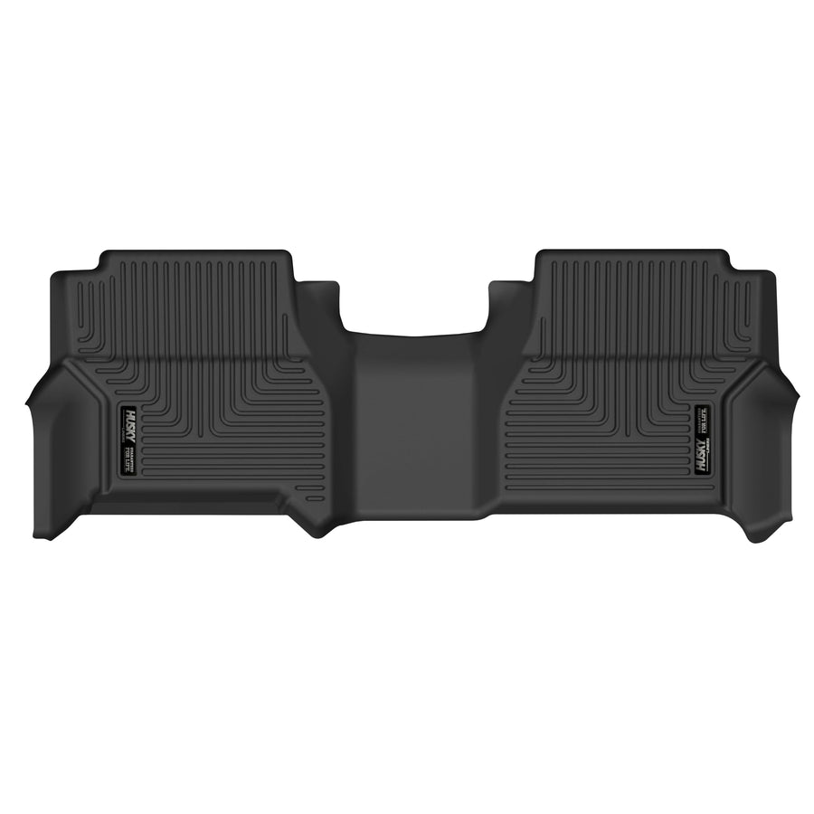 Husky Liners Floor Mats X-act Contour | Fits 2008-2021 Nissan Frontier Crew Cab, 2009-2012 Suzuki Equator Crew Cab | 2nd Row, 1-pc Black - 54991
