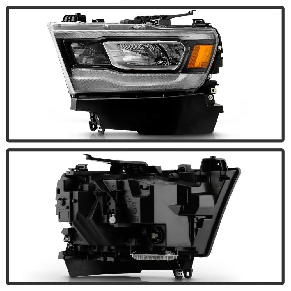 Dodge Ram 1500 19-22 Spyder (POE) Full LED w/DRL Chrome Bezel Headlight - OE Left