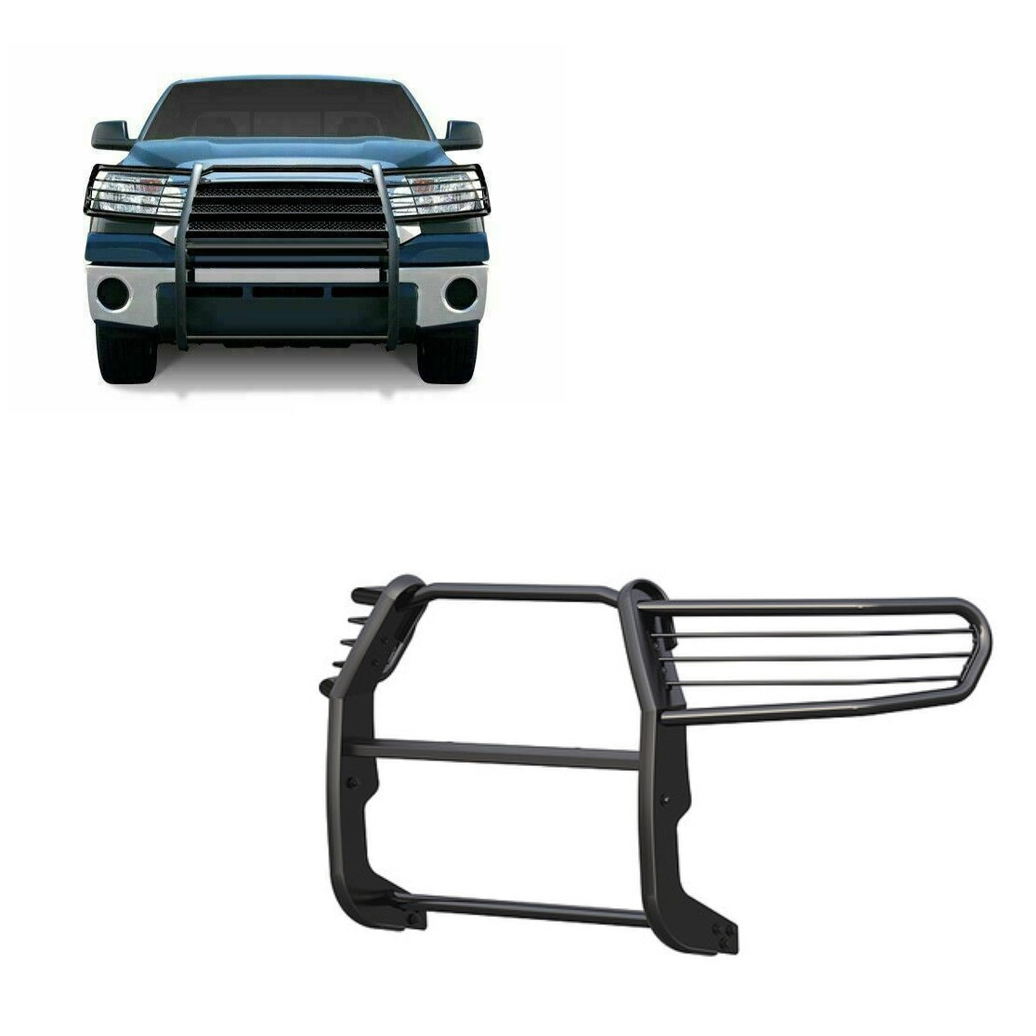 Bumper Guard Modular Black Black Horse Grille Compatible with 2008-2022 Toyota Sequoia|2007-2021 Toyota Tundra(Excl. 08-21 Platinum/Limited)-17A098900MA