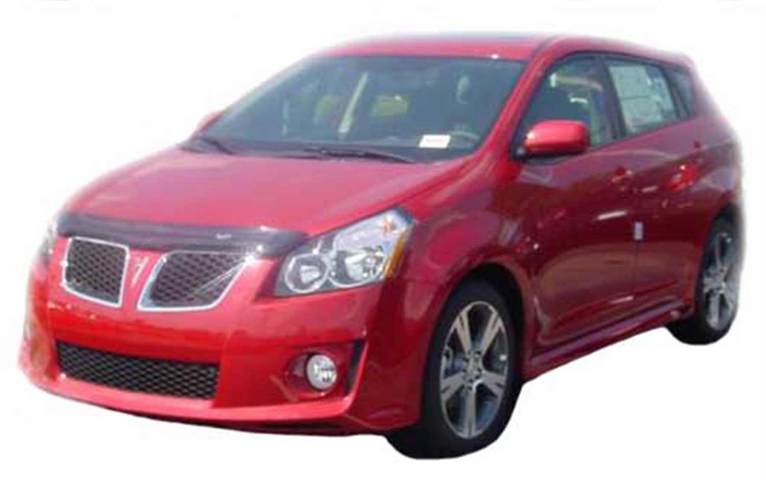 Carflector Auto Ventshade [AVS] Hood Shield / Protector | Fits 2009 - 2010 Pontiac Vibe | Medium Profile Bug Deflector - 1 pc., Dark Smoke | 20041