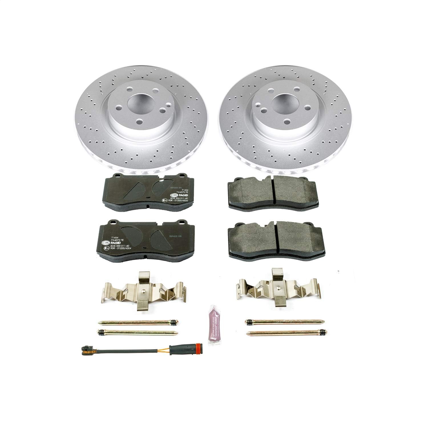 Power Stop ESK6231 Euro-Stop Front Brake Kit For Mercedes-Benz CL550 2007-2008, Mercedes-Benz S400 2010-2013, Mercedes-Benz S550 2007-2011 [Model Specific]