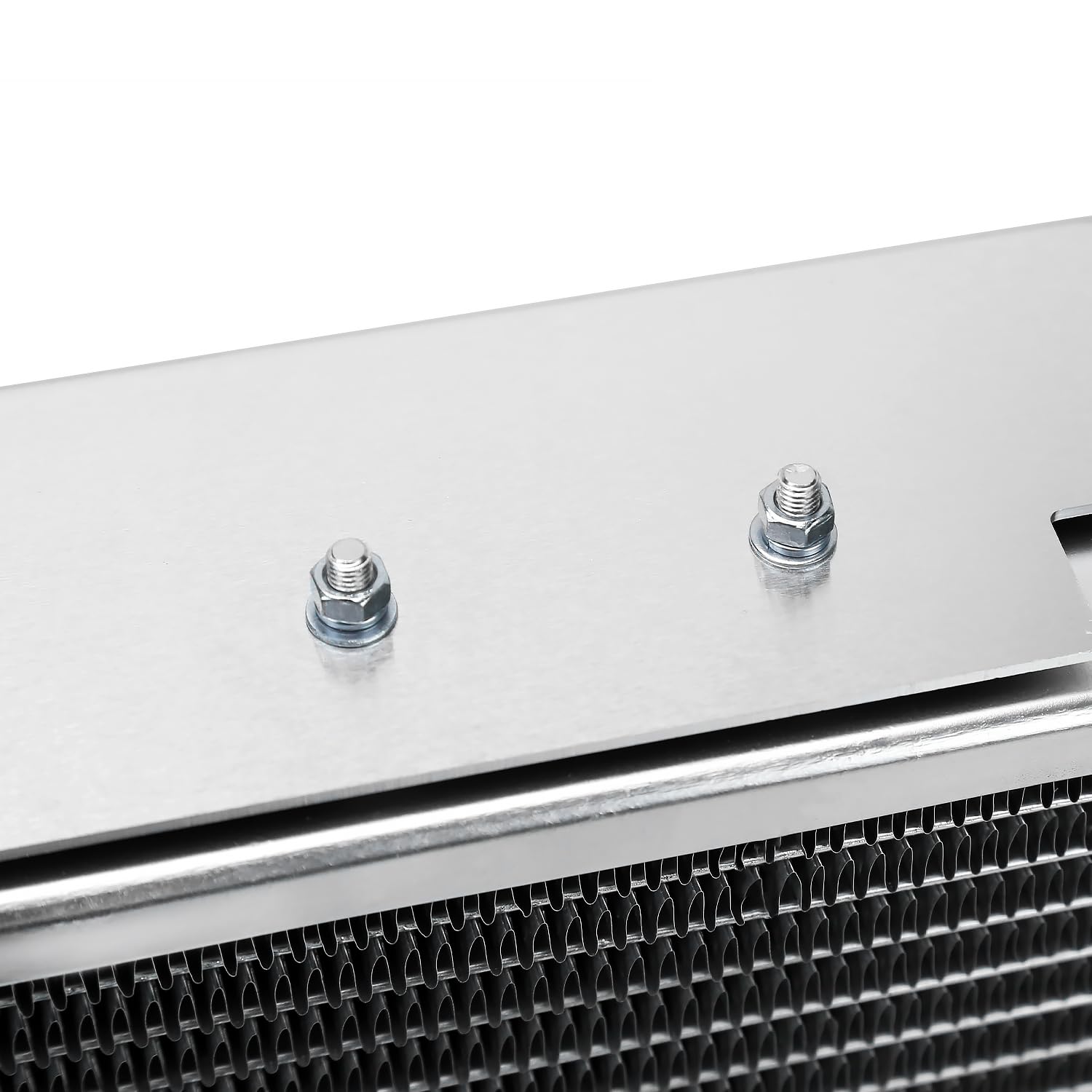3 Row Radiator with Fan Shroud Spec-D Tuning Aluminum Compatible with 1991-2001 Jeep Cherokee