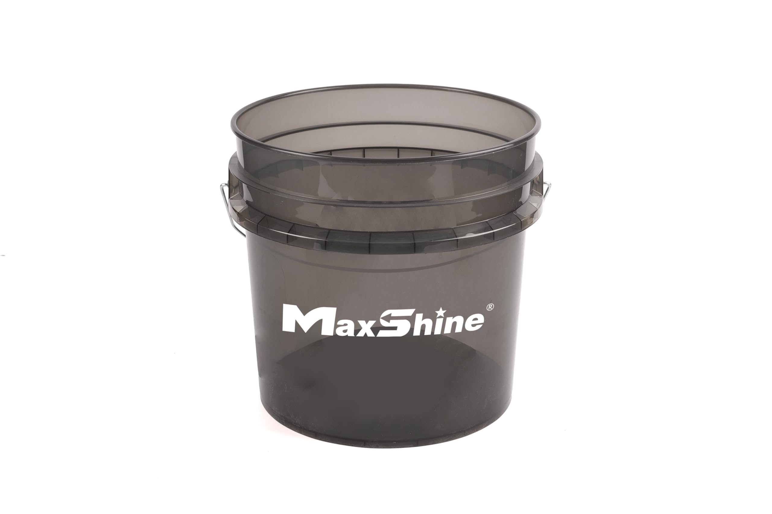 3.5gal Maxshine Universal Black Detailing Bucket – Car Wash Bucket for Scratch-Free Cleaning, Garage Storage & Organization – Holds Soap, Foam Cannon, Microfiber Towels & More