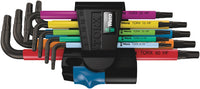 Wera Torx L-Key Set 05024179001 967 Sl/9 with Holding Function,MULTI