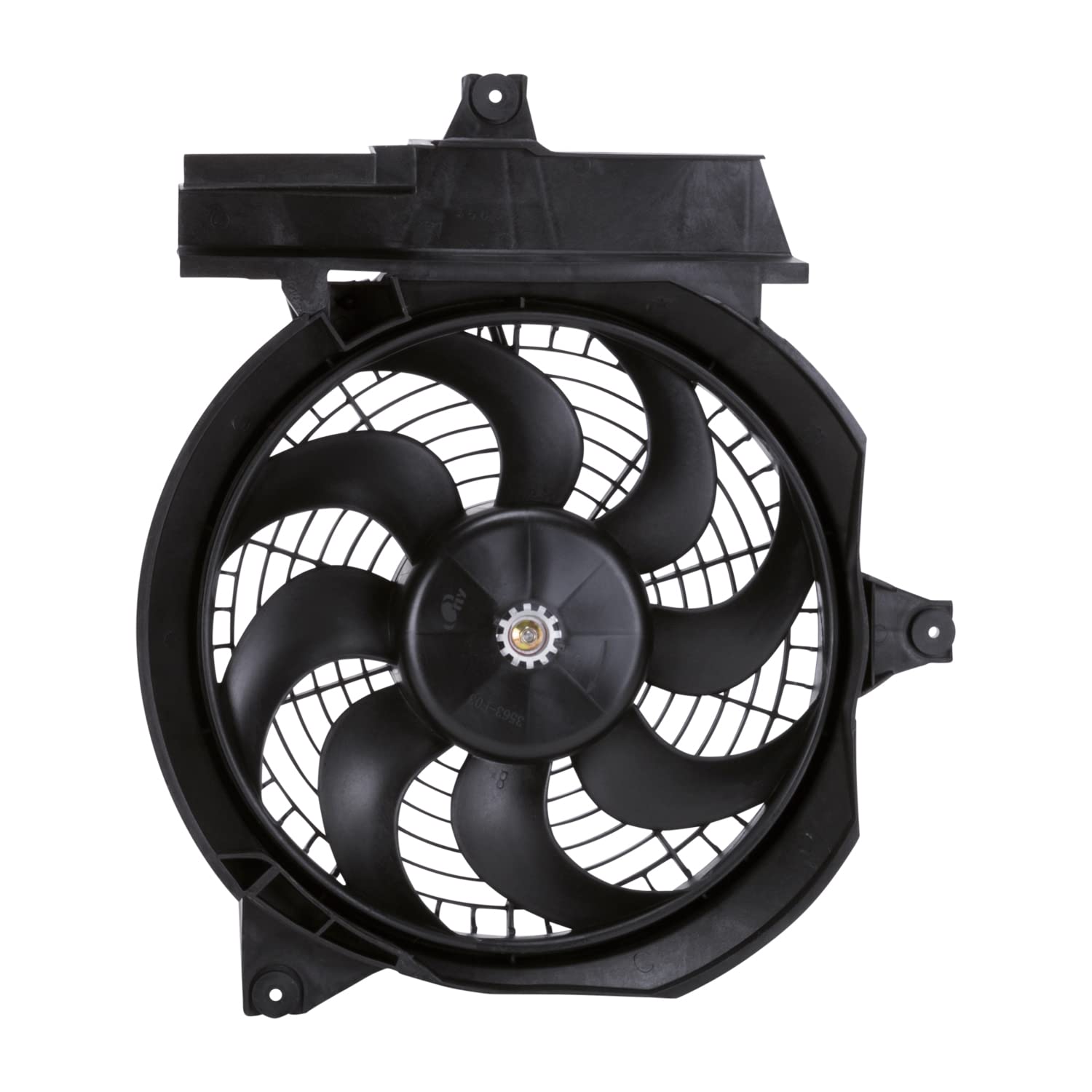 Hyundai Santa FE TYC 610610 Replacement Condenser Cooling Fan Assembly