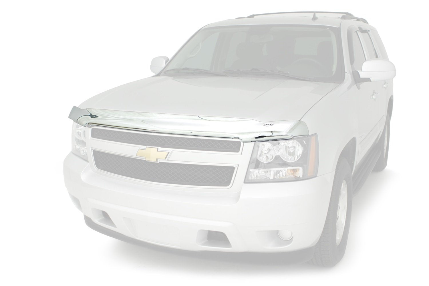 Chrome Hood Shield / Protector Auto Ventshade [AVS] | Fits 2007 - 2017 Ford Expedition | Medium Profile Bug Deflector - 1 pc., Chrome | 680124