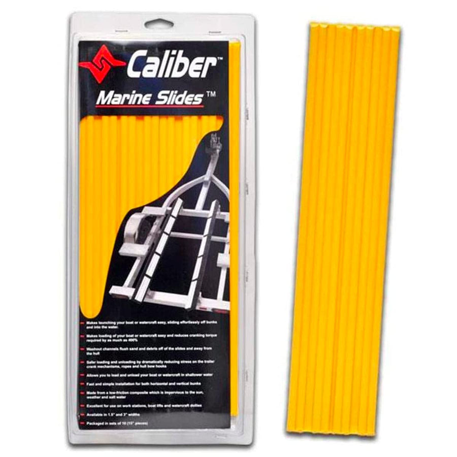 Marine Caliber Trailer Bunk Slides 23013, 3 x 15 inch, 10-Pack Yellow