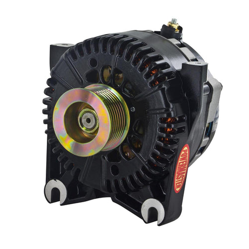 Alt Ford Powermaster 4G Black 200A 8 grv Pulley V MTG I-D-A VR Lightning