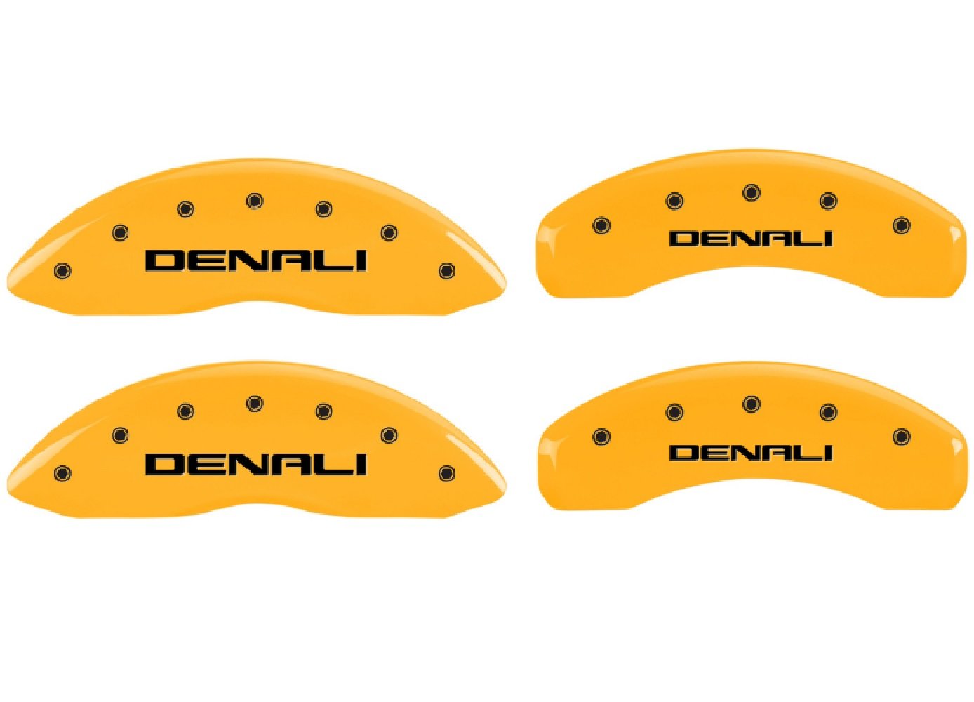 Denali MGP Caliper Covers 34209SDNLYL Yellow Powder Coat Finish, Black Characters, Set of 4