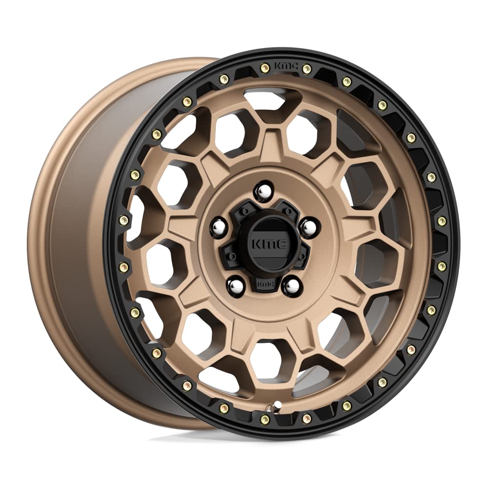 KMC 17X9 TREK 5X5.05.71 18mm MATTE BRONZE WITH BLACK LIP - KM54579050618