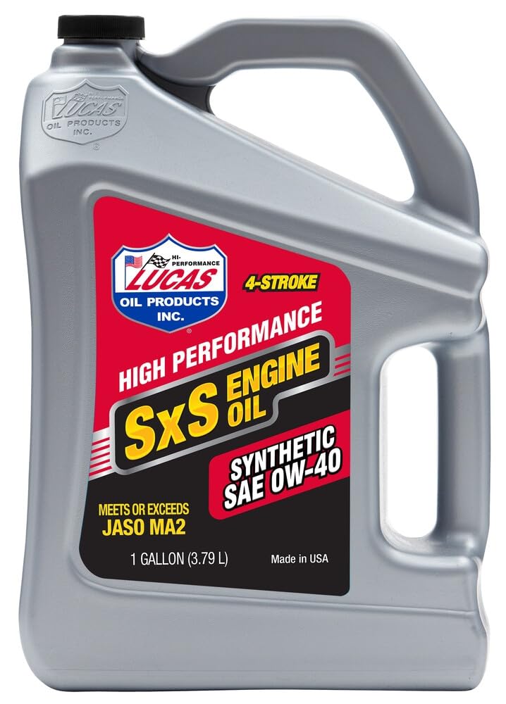Synthetic SAE 0W-40 Lucas Oil SXS Engine Oil 1 Gallon (Pack of 1)