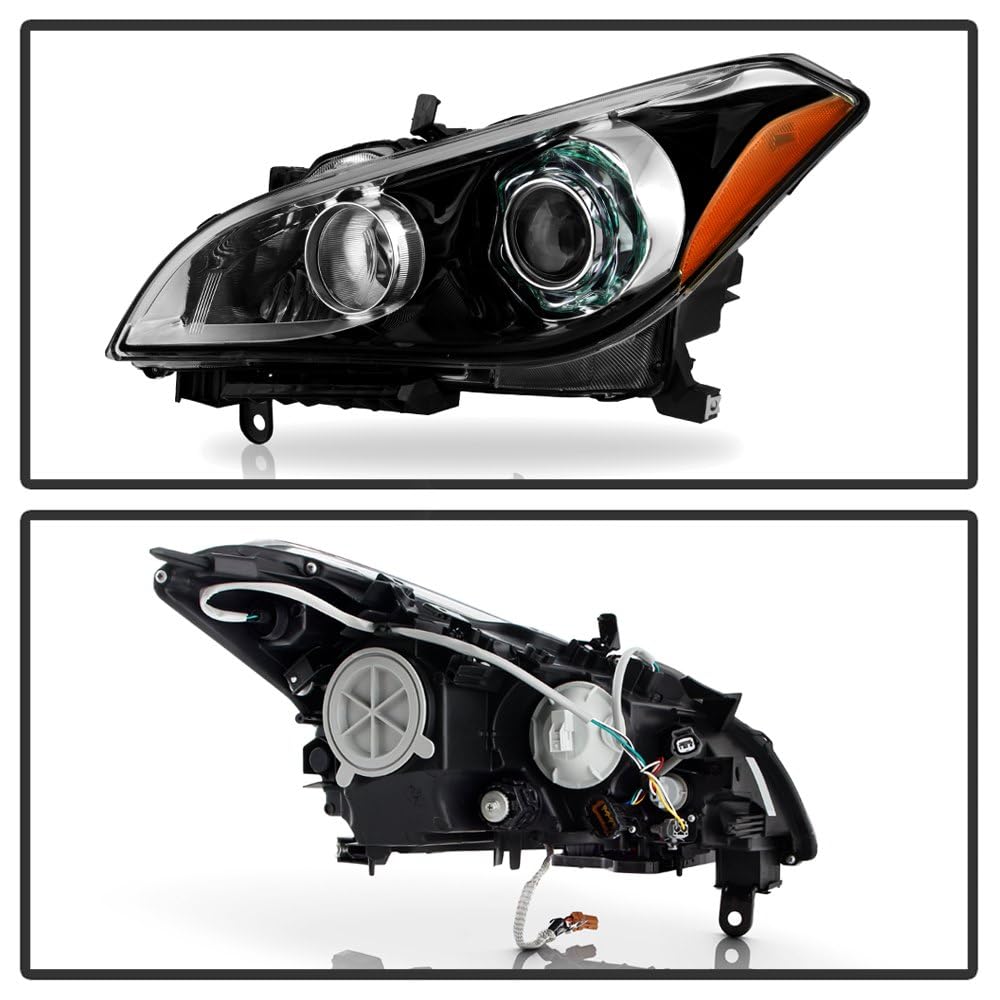 Infiniti M37 11-14 Spyder (OE) Headlight - Low Beam-D2S(Not Included) ; Signal-7440A(Included) - OE Black Left