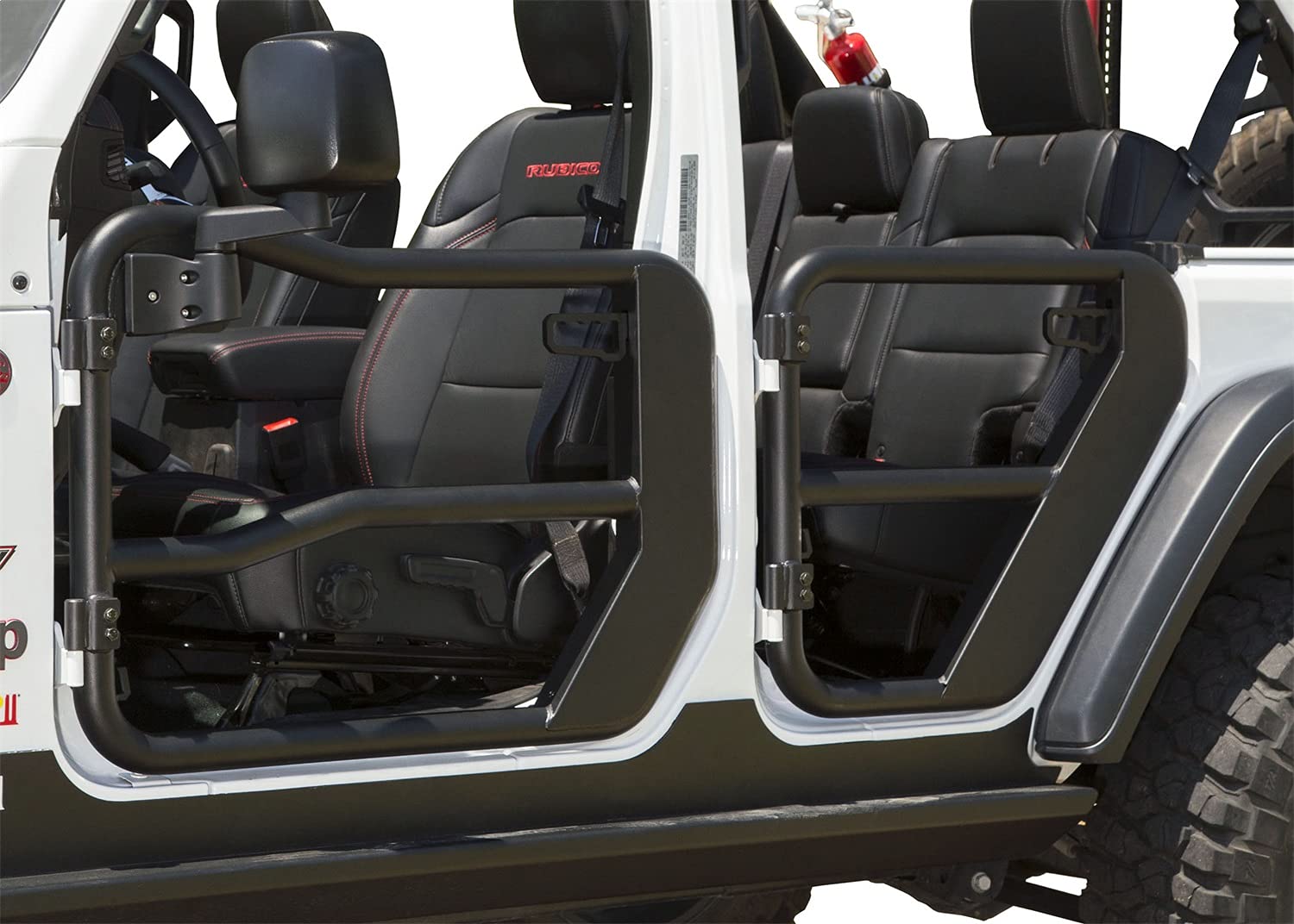 Fortis Tube Doors Rugged Ridge for Jeep Wrangler/Gladiator | Front | 11509.13 | Fits 2018-2025 Jeep Wrangler JL; 2020-2025 Jeep Gladiator JT