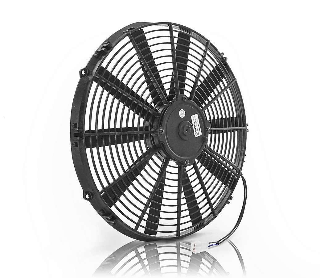 75014 Be Cool Euro-Black 16" Medium Profile Electric Puller Fan