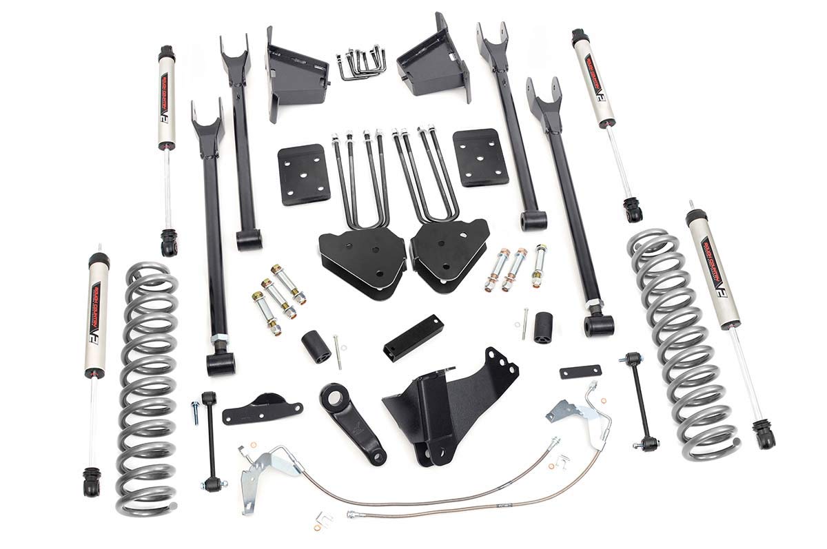 4-Link Lift Kit Rough Country 8" w/V2 Shocks for 08-10 Ford Super Duty - 59270