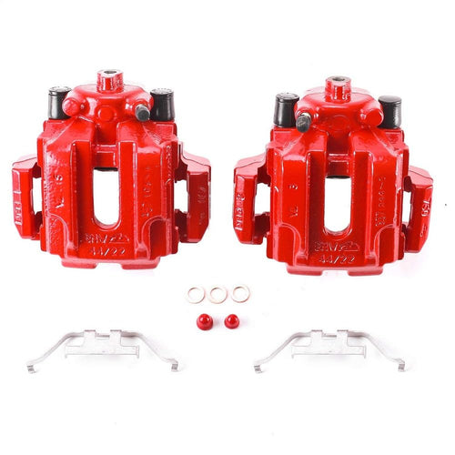 Power Stop Rear S3328 Pair of Powder Coated High-Temp Red Calipers For BMW 33, BMW 3, BMW 33, BMW 335d, BMW 335i, BMW 335i xDrive, BMW 335is, BMW 335xi, BMW X1 [Model Specific]